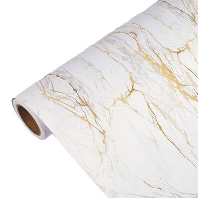 qualidade  Wholesale Creative Home Decorative Furniture Wall Paper Grain Self Adhesive Marble Film fábrica